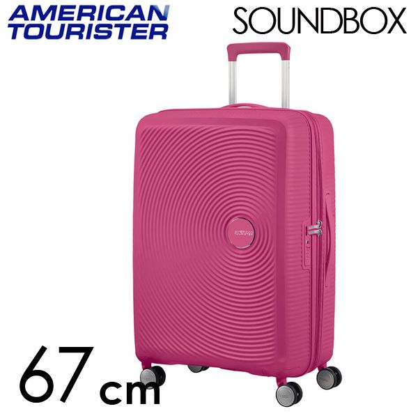 Samsonite スーツケース American Tourister Soundbox アメリカンツーリスター サウンドボックス 67cm EXP マゼンタ: