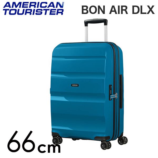 Samsonite スーツケース American Tourister Bon Air DLX アメリカンツーリスター ボン エアー DLX 66cm EXP シーポートブルー: