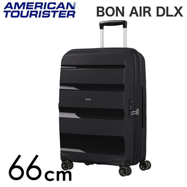 Samsonite スーツケース American Tourister Bon Air DLX アメリカンツーリスター ボン エアー DLX 66cm EXP ブラック: