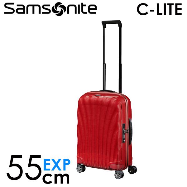 Samsonite スーツケース C-LITE Spinner シーライト スピナー 55cm EXP チリレッド 134679-1198: