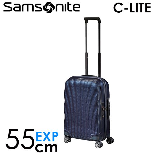 Samsonite スーツケース C-LITE Spinner シーライト スピナー 55cm EXP ミッドナイトブルー 134679-1549: