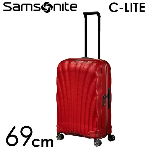 Samsonite スーツケース C-LITE Spinner シーライト スピナー 69cm チリレッド 122860-1198: