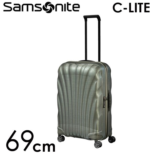 Samsonite スーツケース C-LITE Spinner シーライト スピナー 69cm メタリックグリーン 122860-1542: