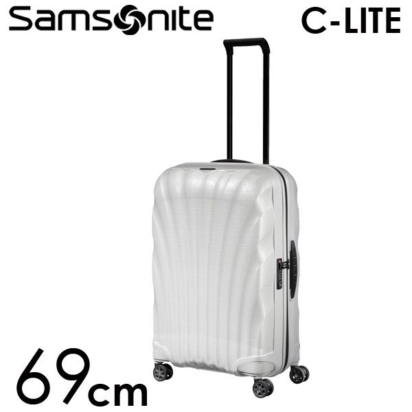 Samsonite スーツケース C-LITE Spinner シーライト スピナー 69cm オフホワイト 122860-1627: