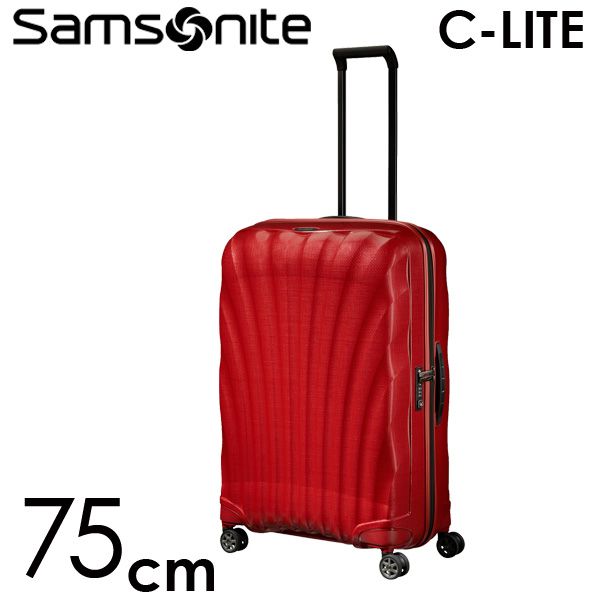 Samsonite スーツケース C-LITE Spinner シーライト スピナー 75cm チリレッド 122861-1198【他商品と同時購入不可】: