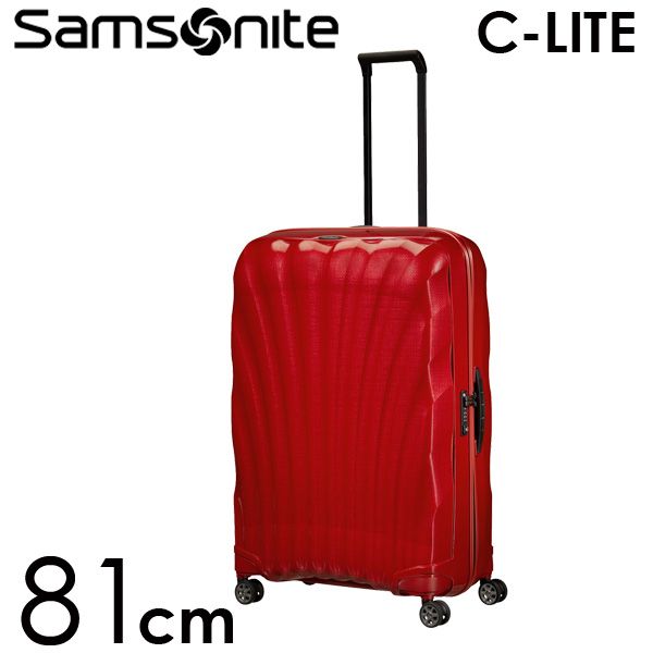 Samsonite スーツケース C-LITE Spinner シーライト スピナー 81cm チリレッド 122862-1198【他商品と同時購入不可】: