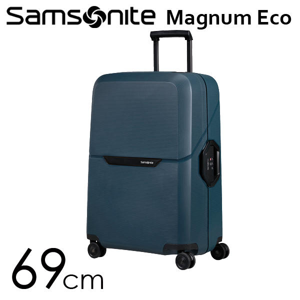 Samsonite スーツケース Magnum Eco Spinner マグナムエコ スピナー 69cm ミッドナイトブルー 139846-1549: