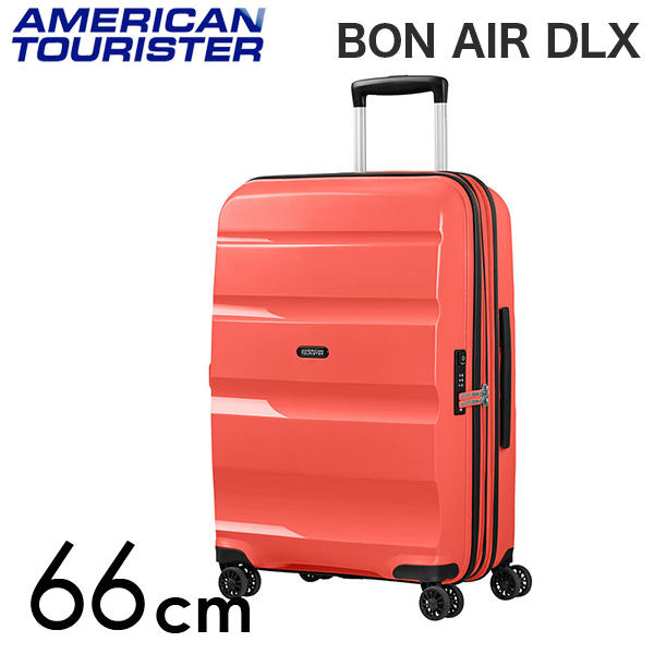 Samsonite スーツケース American Tourister Bon Air DLX アメリカンツーリスター ボン エアー DLX 66cm EXP フラッシュコーラル 134850-8730: