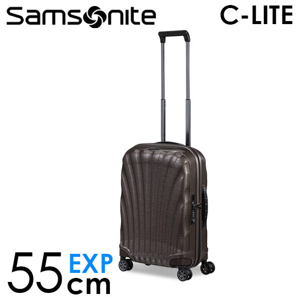 Samsonite スーツケース C-LITE Spinner シーライト スピナー 55cm EXP ウォルナット 134679-1902: