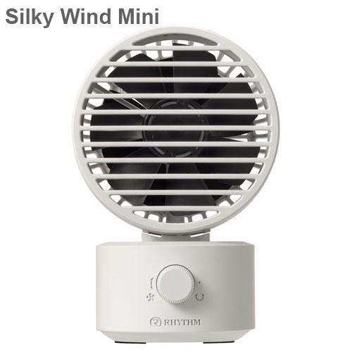 【ポイント10倍】リズム時計 扇風機 Silky Wind Mini ライトグレー 9ZF038RH08: