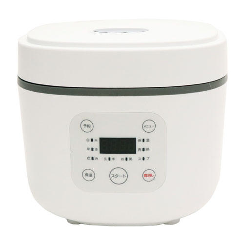 HIRO 炊飯器 コンパクトライスクッカー 3合炊き ホワイト HK-CRC03WH: