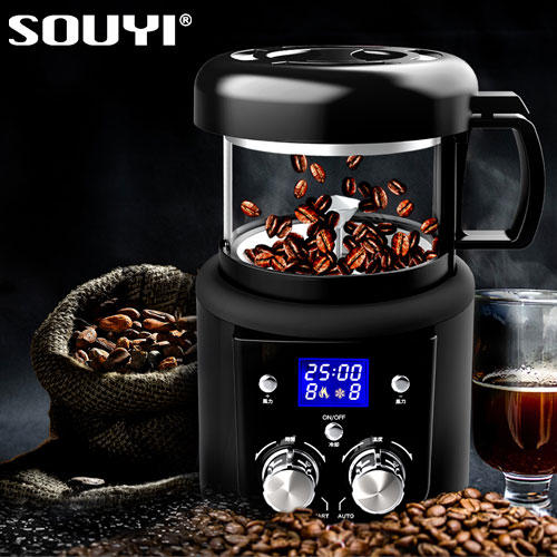 SOUYI コーヒー焙煎機 微調整機能付き ブラック SY-121N: