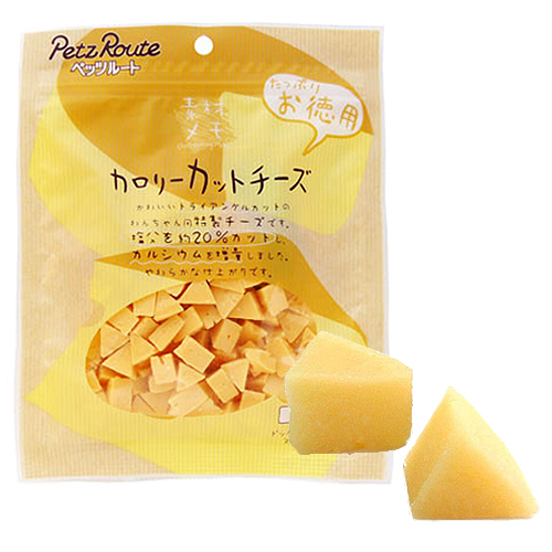 ペッツルート 犬用おやつ 素材メモ カロリーカットチーズ お徳用 160g: