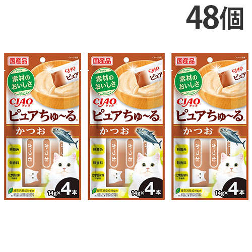 いなば CIAO ピュアちゅ～る かつお 4本×48個: