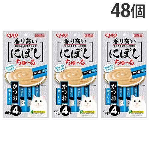 いなば にぼしちゅ～る かつお煮干入り 4本×48個:
