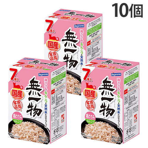 はごろもフーズ 無一物 パウチ 鶏ささみ＆なんこつ 7袋入 10個: