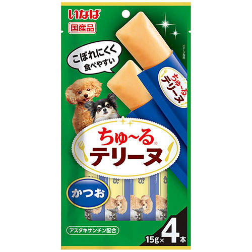 『ポイント15倍』いなば ちゅ～る テリーヌ かつお 15g 4本入 DS-480: