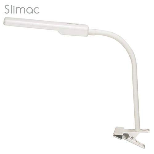 スワン電器 卓上LEDライト Slimac LEDデスクスタンド クリップライト ホワイト CL-345WH: