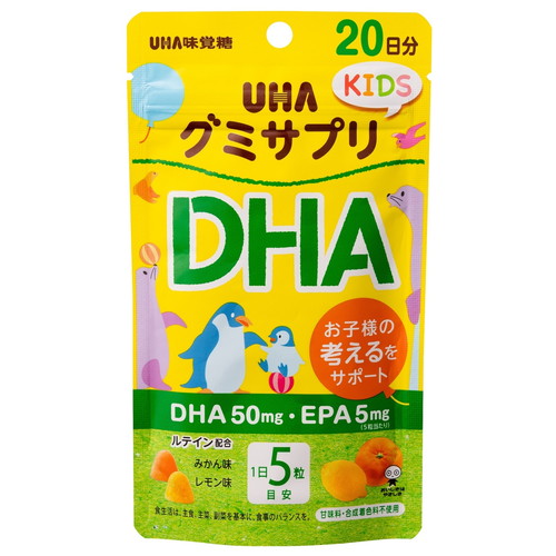 UHA味覚糖 グミサプリKIDS DHA 20日分: