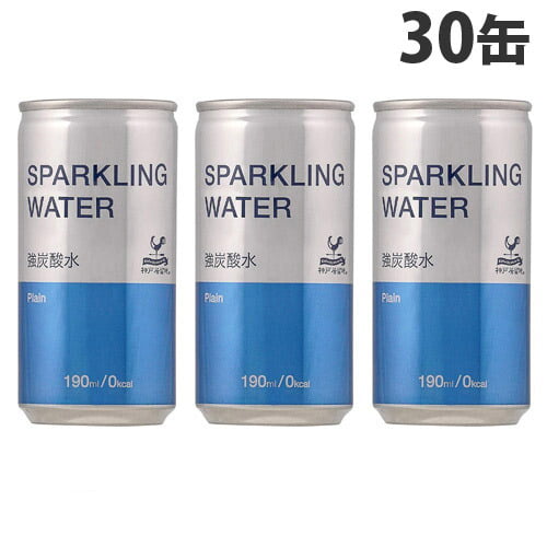 富永貿易 神戸居留地 スパークリングウォーター(炭酸水) 190ml×30缶: