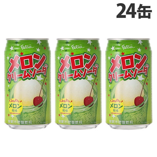 富永貿易 神戸居留地 メロンクリームソーダ 24缶: