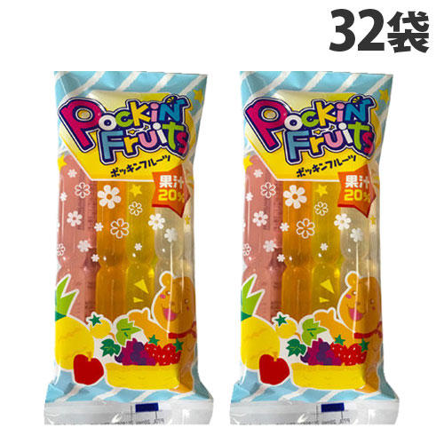 マルゴ食品 ポッキンフルーツ 果汁20％ 8本入×32袋: