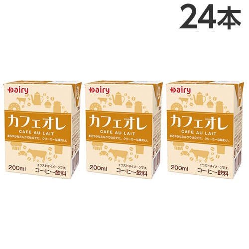 南日本酪農協同 デーリィ カフェオレ 200ml×24本: