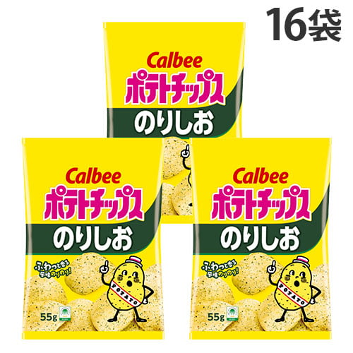カルビー ポテトチップス のりしお 55g×16袋: