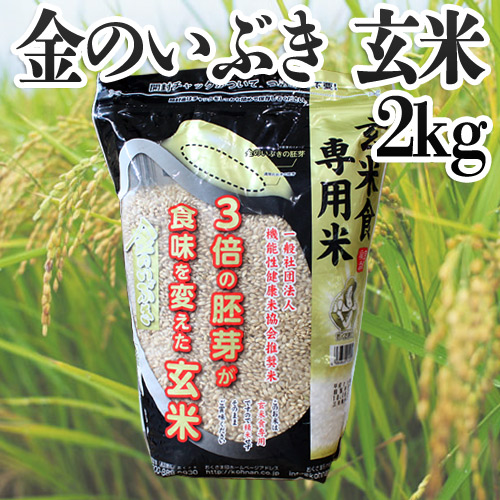 幸南食糧 おくさま印 宮城県産金のいぶき　玄米 2kg: