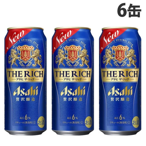 アサヒ飲料 アサヒ ザ・リッチ 500ml×6缶: