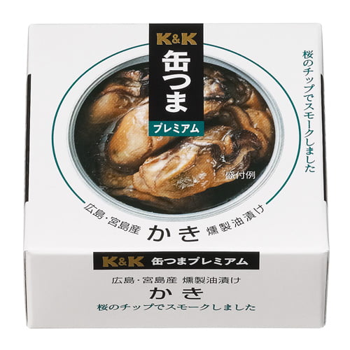 K&K 缶つまプレミアム　広島かき燻製油漬 60g:
