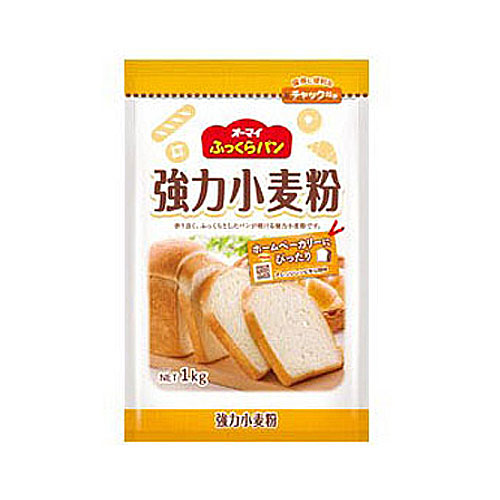 日本製粉 オーマイ ふっくらパン強力小麦粉 1kg: