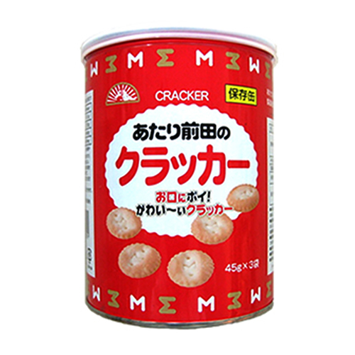 前田製菓 あたり前田のクラッカー 保存缶 135g: