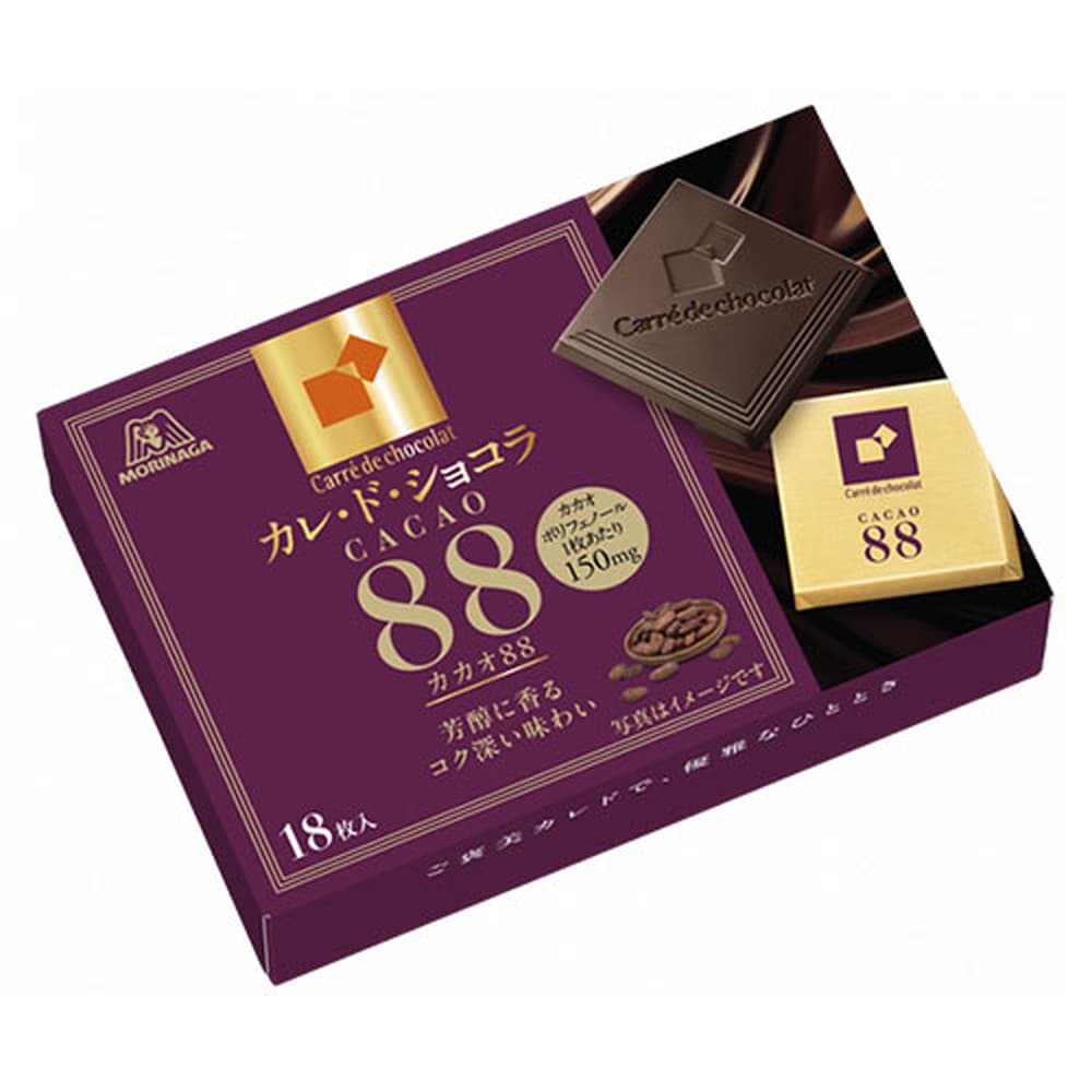 賞味期限:26.05.31 チョコレート 森永 カレドショコラ 88 18枚入: