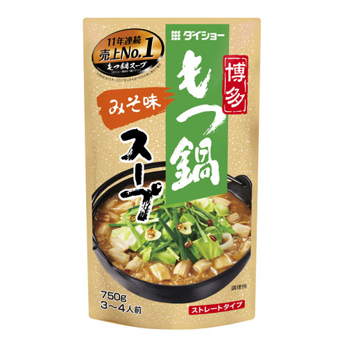 ダイショー 博多もつ鍋スープ みそ味 750g: