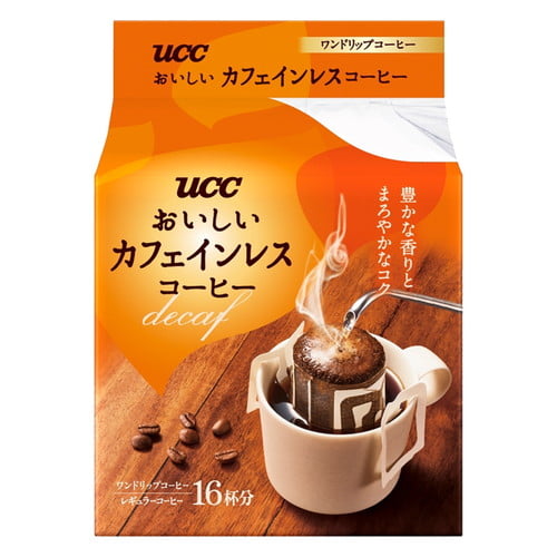 UCC おいしいカフェインレスコーヒー ドリップ 16P: