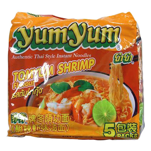 YumYum 袋麺 インスタントヌードル トムヤムシュリンプ味 5P:
