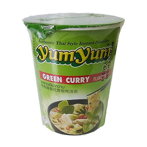YumYum カップ麺 カップラーメン グリーンカレー味 70g: