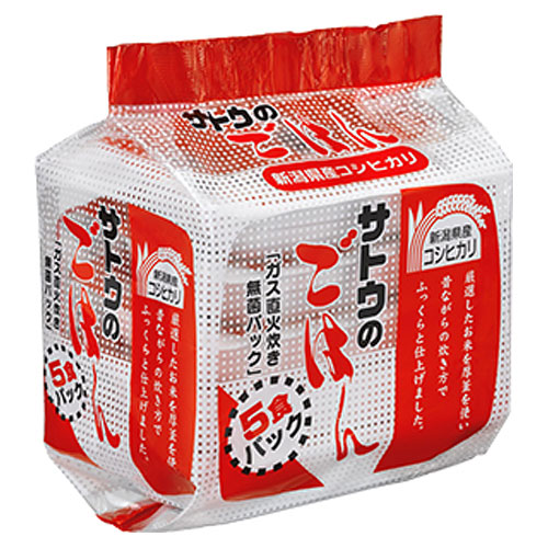 サトウ食品 新潟県産コシヒカリ 5食パック: