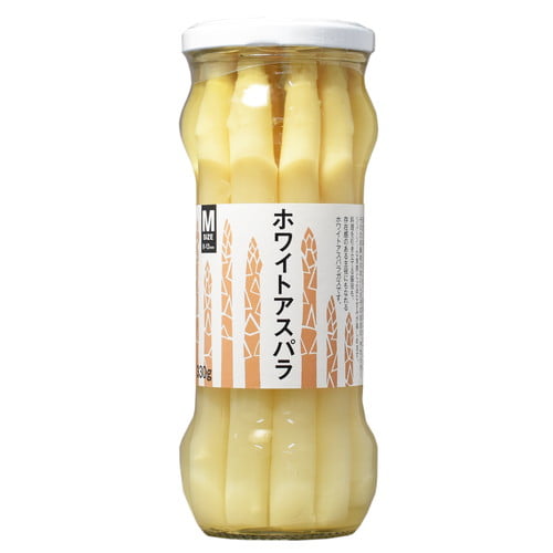 日本珈琲貿易 ホワイトアスパラ 瓶 330g: