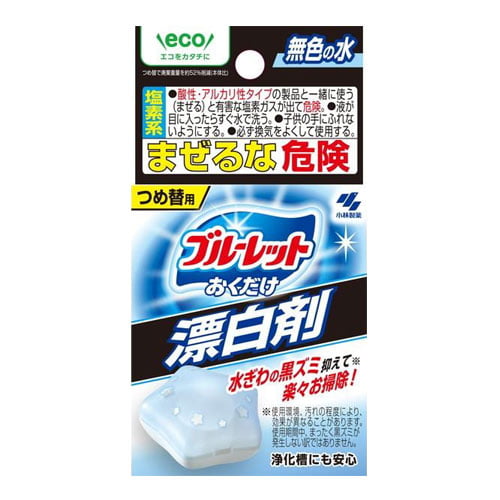 小林製薬 トイレ洗浄剤 ブルーレット おくだけ 漂白剤 詰替用 30g: