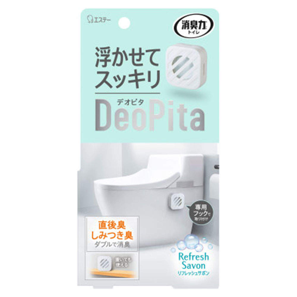 エステー 消臭力 DeoPita トイレ用 リフレッシュサボン 本体: