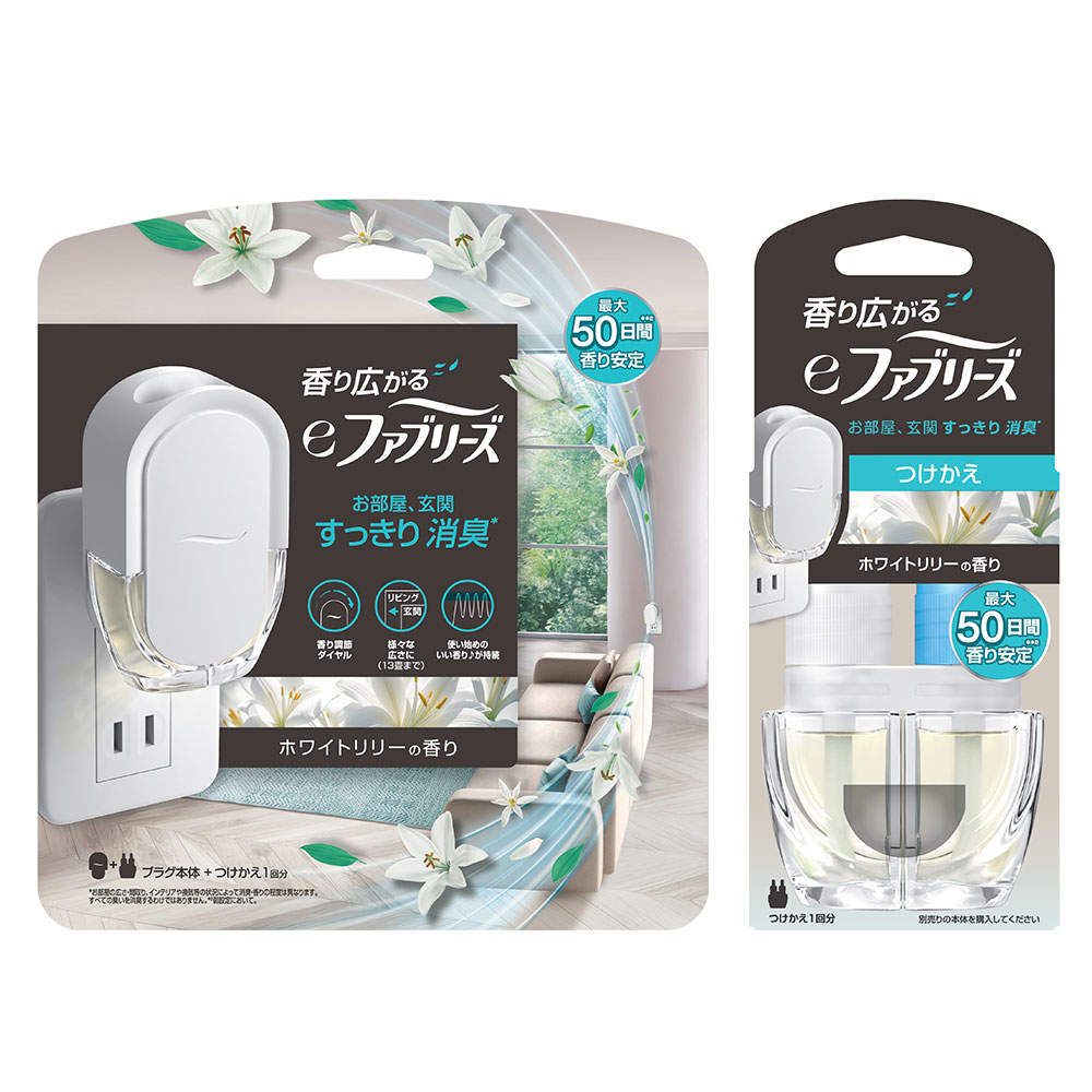 P＆G eファブリーズ ホワイトリリーの香り 本体＋付替セット: