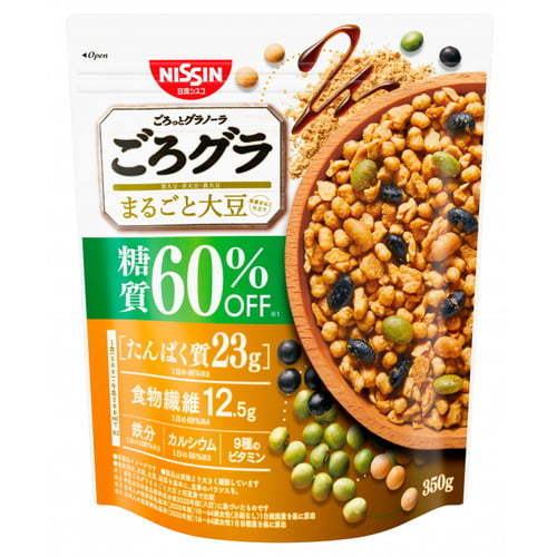 日清シスコ ごろグラ まるごと大豆 糖質60％オフ 350g:
