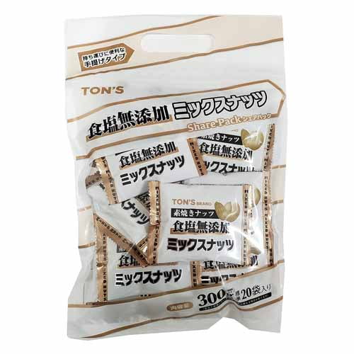 東洋ナッツ シェアパック 素焼きミックスナッツ 300g: