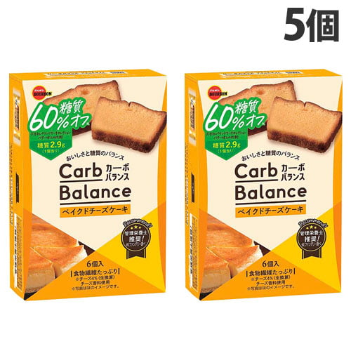 ブルボン カーボバランス ベイクドチーズケーキ 糖質60％オフ 6個入×5個: