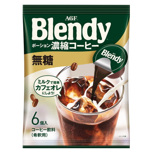 味の素AGF ブレンディ ポーション 濃縮コーヒー 無糖 6個入: