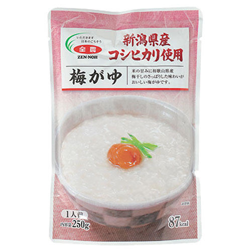 全国農協食品 新潟県産コシヒカリ使用 梅がゆ 250g: