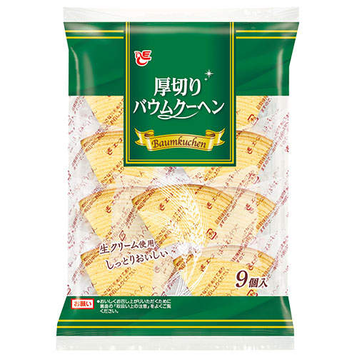 エースベーカリー 厚切りバウムクーヘン 9個入: