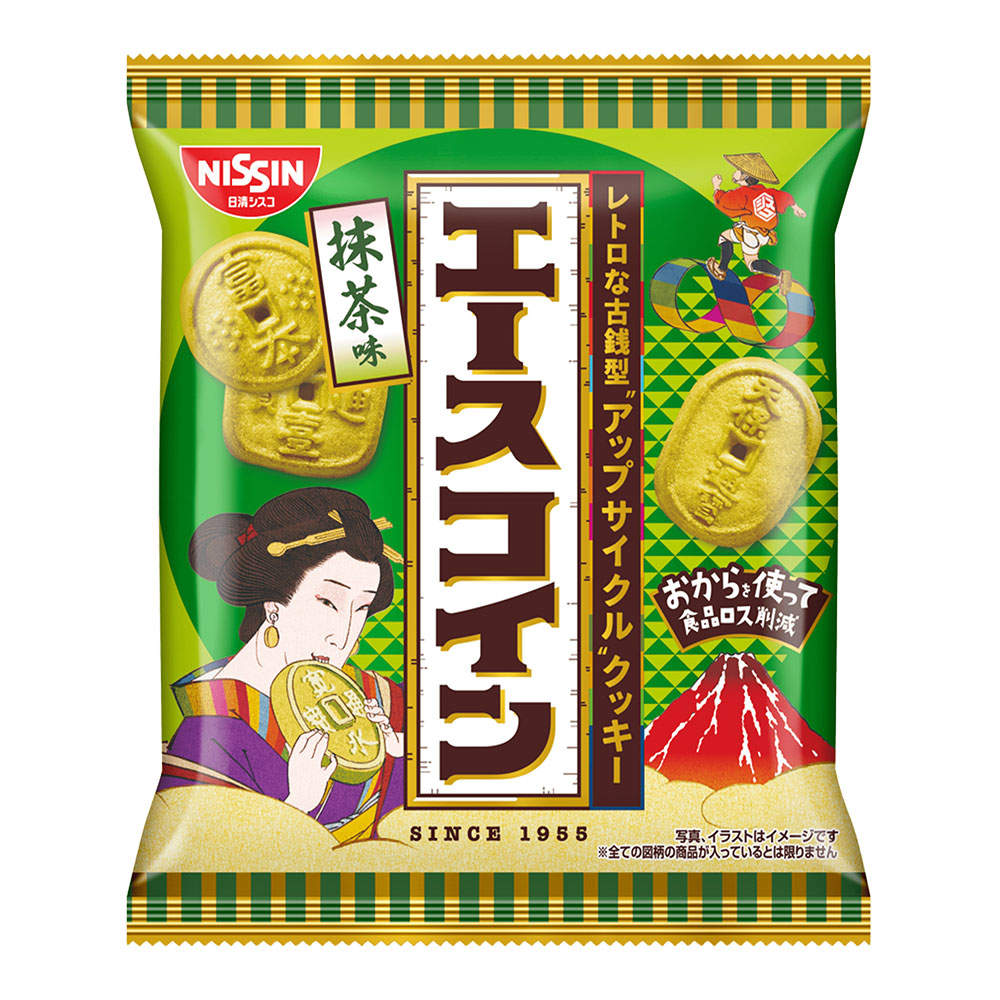 日清シスコ エースコイン 抹茶味 75g: